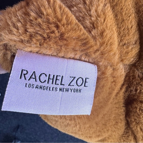 Rachel Zoe Orange Velvet Velour Lumbar Throw Pillow 16x24 - Picture 2 of 6